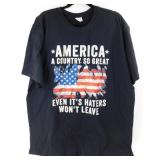 Black T-Shirt Size XXL with Logo on It - New