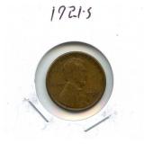 1921-S Lincoln Cent