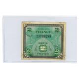 France Military Currency Series of 1944 - 2