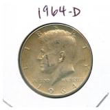 1964-D Kennedy Silver Half Dollar