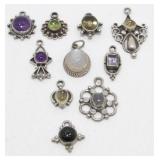 10 Sterling & Stone Charms