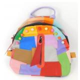Eysee Multicolor Patchwork Leather Backpack