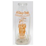* Holmen Milk Bottle - Vintage