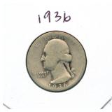 1936 Washington Silver Quarter