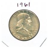 1961 Franklin Silver Half Dollar
