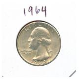 1964 Washington Silver Quarter