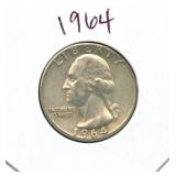 1964 Washington Silver Quarter