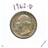 1962-D Washington Silver Quarter