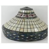 * Vintage Tiffany-Style Painted Glass Light