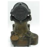 * 1938 Brass Trident Gasoline Meter w/ Hinged Lid