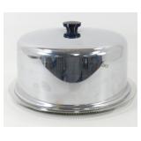 * Vintage MCM Cake Dish - Cut Glass Plate Base