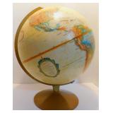 12" Globe on Stand. 17" Tall