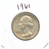 1961 Washington Silver Quarter