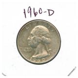1960-D Washington Silver Quarter