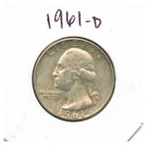 1961-D Washington Silver Quarter