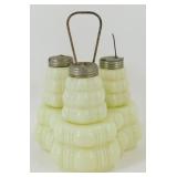 * Antique Victorian Era Condiment Set - Salt,