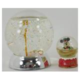 * Pair of Vintage Snow Globes