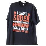 Black T-Shirt Size XXL with Logo on It - New