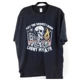 Black T-Shirt Size XXL with Logo on It - New