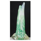 * MCM 8" Colorful Heavy Fancy Vase