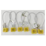 6 Locks with Keys - Never Used