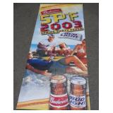 * Budwieser Plastic Roll-Up Banner
