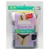 New 10 Pack of Hanes Cotton Stretch Tagless