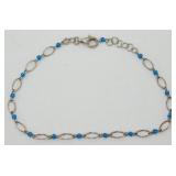 Vintage Sterling Silver Bracelet/Anklet -