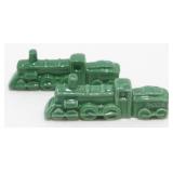 2 Wade Whimsies Ceramic Miniature Trains