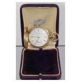 Elgin 14k Gold Pocket Watch Model 1, 8s, 11j,
