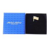14K Yellow Gold American Flag Tack Pin - 1.12