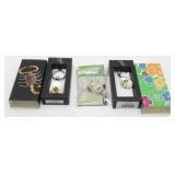 3 Set Necklace, Earring & Key Chains - Spider