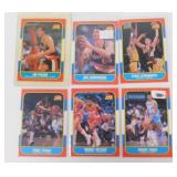 Six Fleer 1986-87 Basketball Cards - Great
