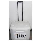 * Large Miller Lite Coleman Rolling Cooler