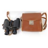 Vintage Delmer Binoculars in Leather Case -