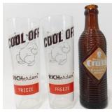 * 3 Vintage Root Beer Bottles - 2 Richardson Free