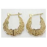 Vintage Sterling Silver and Gold Wash Pierced