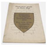 1929 Football Delafield, Wisconsin, Booklet