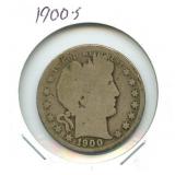 1900-S Barber Silver Half Dollar