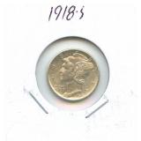 1918-S Mercury Silver Dime