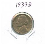 1939-D Jefferson Nickel