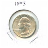 1943 Washington Silver Quarter