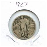 1927 Standing Liberty Silver Quarter