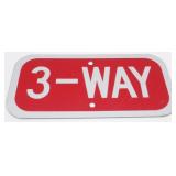 3-Way Metal Sign
