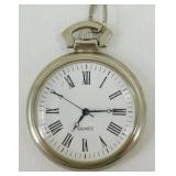 Quartz Pocket Watch with a 12" Chain - Works