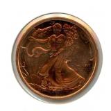 2012 Walking Liberty Design Copper Round - One