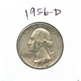 1956-D Washington Silver Quarter