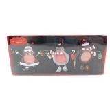 * Three Glass Christmas Frames