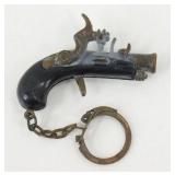 Vintage Pirate Flintlock Mini Toy Pistol - Made