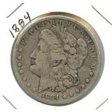 1884-S Morgan Silver Dollar